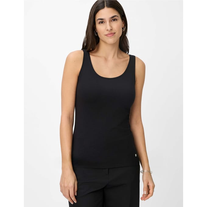 Brax Dames Top  Style SILVY black, zwart, maat 34