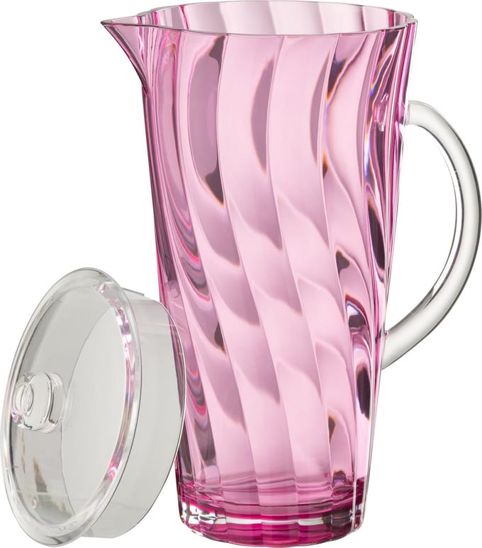 J-Line karaf Wave - kunststof - roze