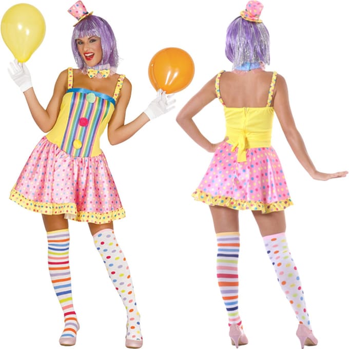 Clownspak dames - Maat M