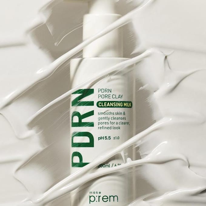 [maak blz:rem] PDRN Pore Clay Reinigingsmelk 200ml white