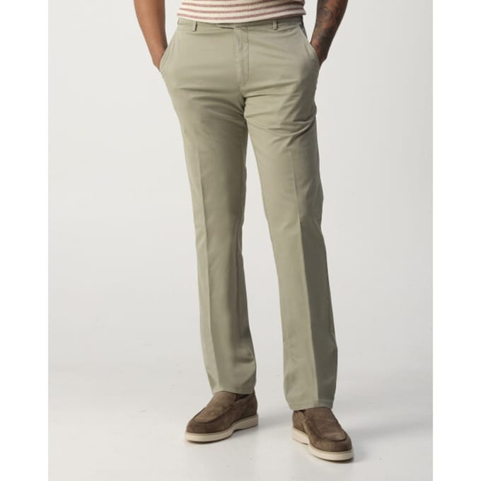 Meyer Broek Bonn Fine Structure High Comfort Stretch Licht Groen / male