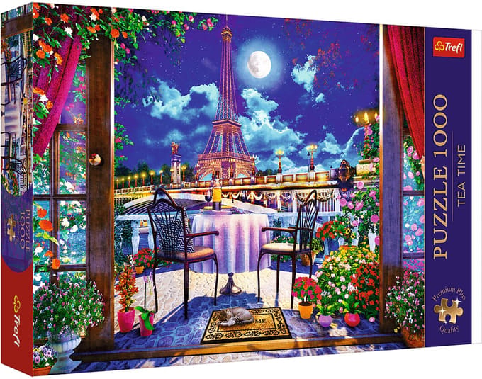 Trefl legpuzzel Parisian Moonlight 1000 stukjes - Premium Plus puzzel.