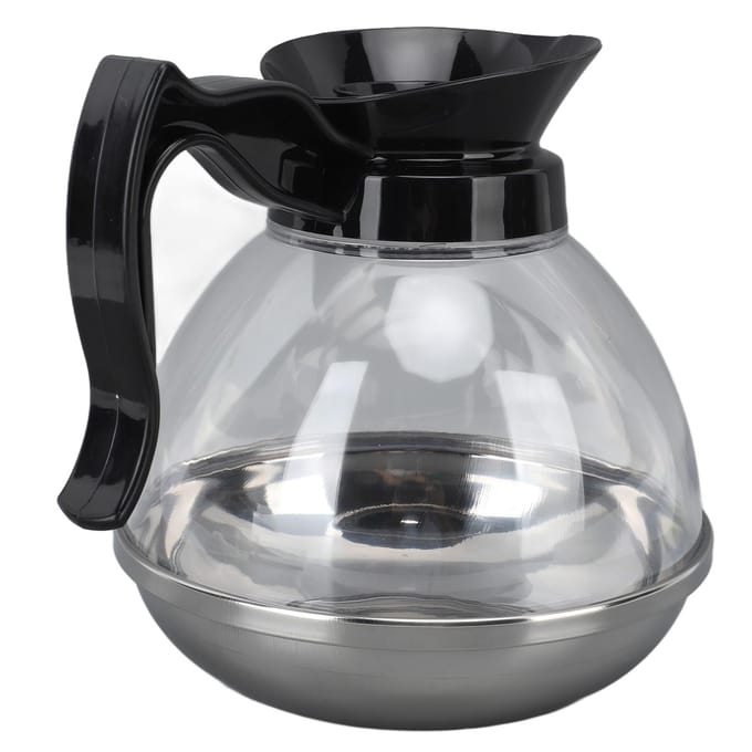 Cafetière de remplacement 1.2QT ABS Universelle avec poignée confortable et ajustement serré L gray