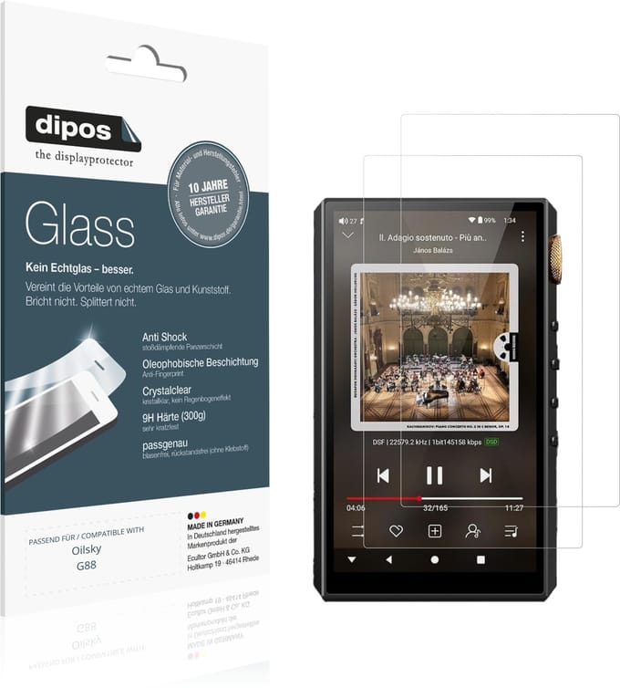 dipos – 2x Pantserfolie geschikt voor Oilsky G88 | 9H Screenprotector