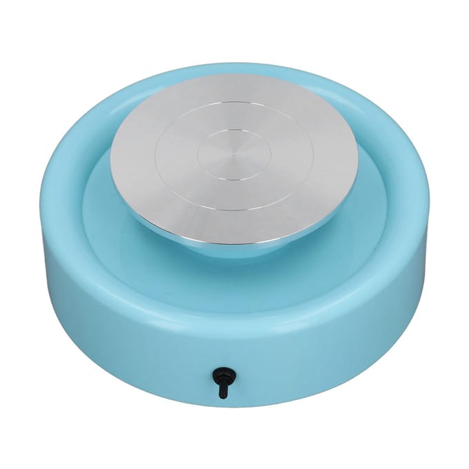 Elektrisch Draaischijf Variabele Snelheid Keramiek Vormmachine DIY Klei Kunst Maken Gereedschap Kit Blauw US Plug white