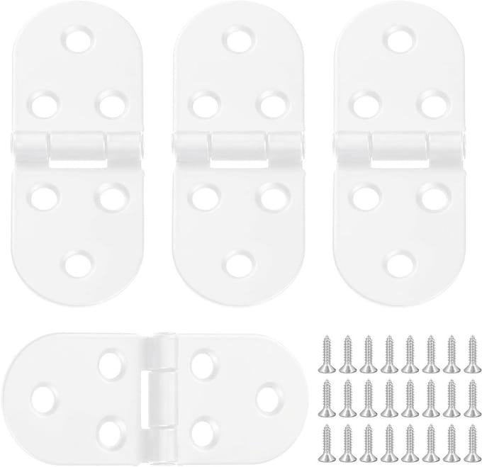 Kast Scharnieren - Klapdeur Scharnier - Meubels Monteren - 180 Graden - 4 Stuks - Wit
