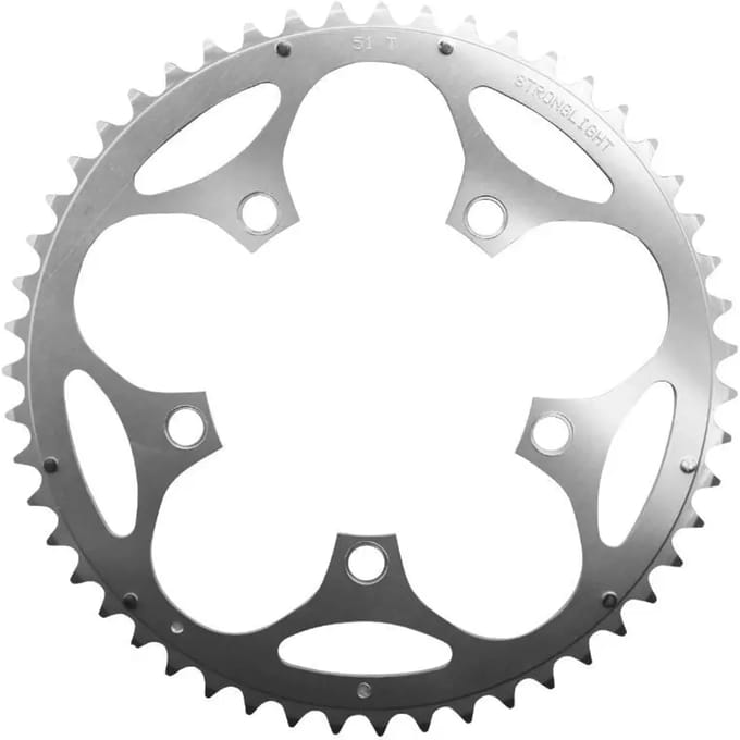 5-spaaks rijplaat Stronglight Dural Type Shimano