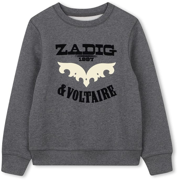 Zadig & Voltaire X60484 Sweatshirt Grijs 6 Years Jongens