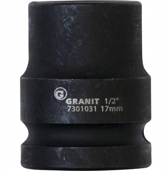 Slagdop 1/2" zeskant kort 17 mm
