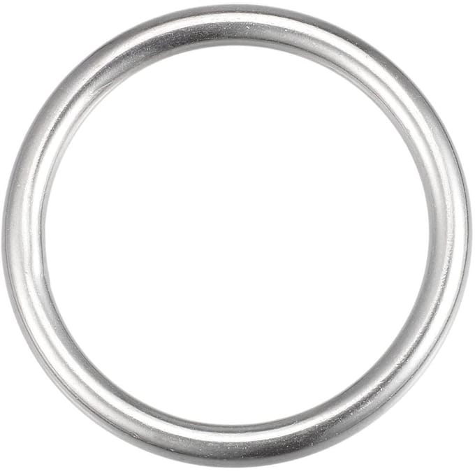 Dailygoods - Roestvrijstalen O-ring 50x6mm voor Hangobjecten