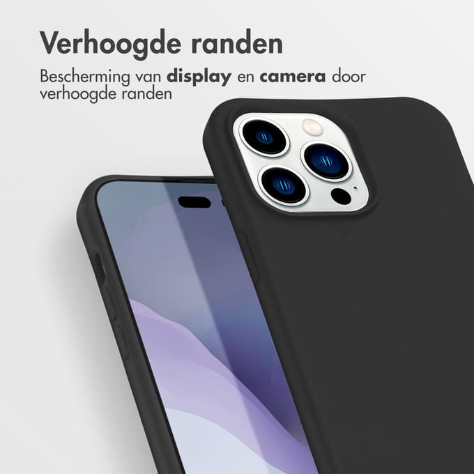 imoshion Color Backcover met afneembaar koord voor de Apple iPhone 14 Pro Max - Zwart