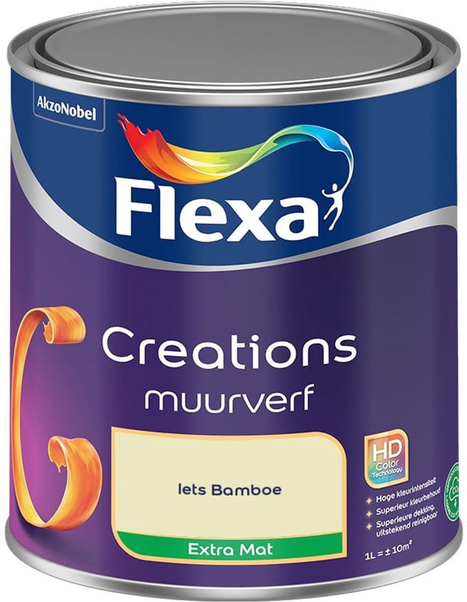 Flexa - Creations Muurverf Extra Mat - Iets Bamboe - Mengverf - 1 L