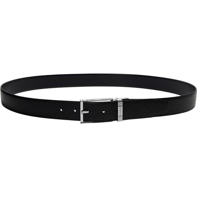 Boss Heren Giaco Leren Riem (Zwart)