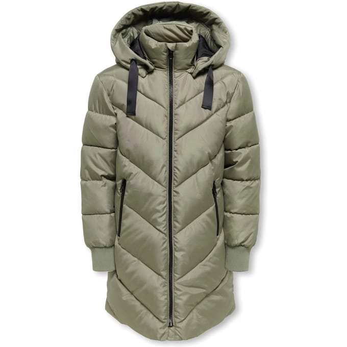Kids Only Skylar Hooded Long Winterjas Meisjes - Maat 152