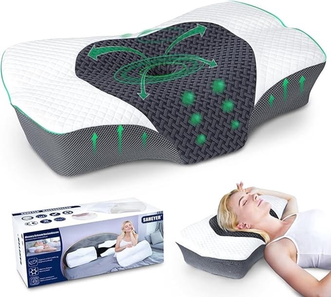 Ergonomisch nekkussen met traagschuim voor optimale ondersteuning