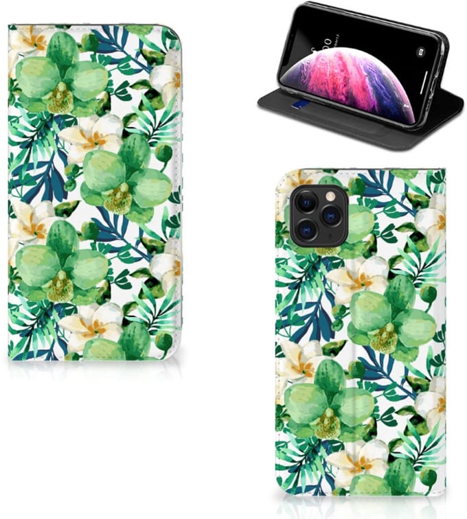 Apple iPhone 11 Pro Max Smart Cover Orchidee Groen
