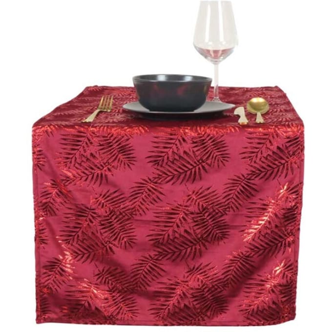 Unique Living | tafelloper sid 45x150cm red