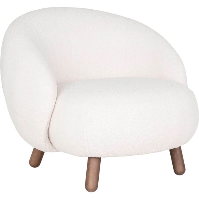 House Collection Fauteuil Torvi Wit Teddy