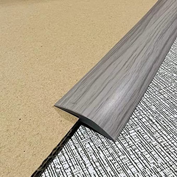 PVC-rubber overgangsdeurstrip 2 meter - Zelfklevende tapijtdeurstrip voor drempelovergang onder 5 mm