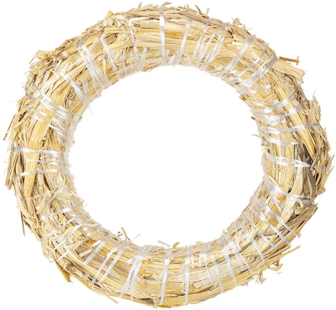 Rieten ring knutselwerkje voor doe-het-zelf decoraties en bloemsierkun