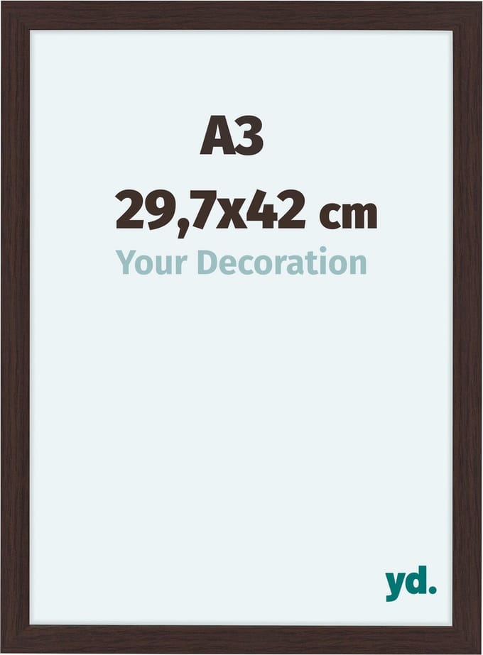 Your Decoration - Fotolijst A3 29,7x42 cm - MDF - Eiken Donker - Como
