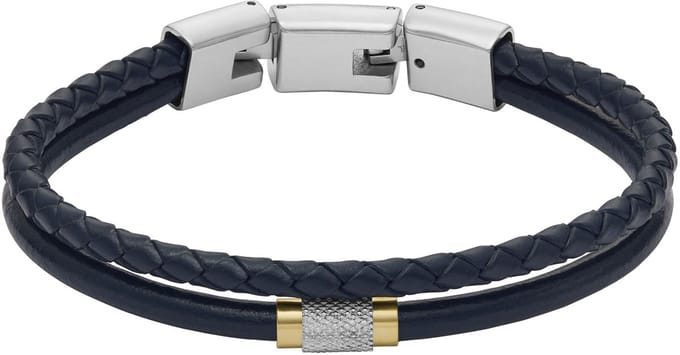 Fossil JF04703998 Heren Armband - Blauw