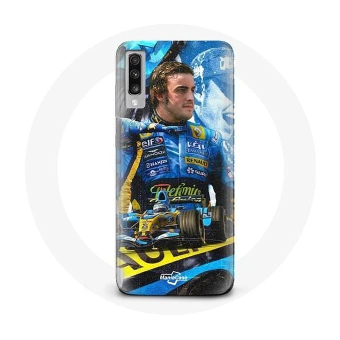 Case voor Samsung Galaxy A70 Formule 1 Fernando Alonso F1 wereldkampioen