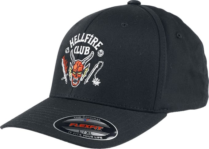 Stranger Things Hellfire Club - Flexfit Cap Unisex Cap - zwart - S-M