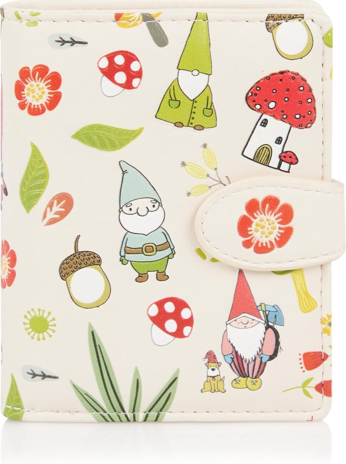 Shagwear Portemonnee - Compact Beugelportemonnee - Dames - Kunstleer - Gnome (009707sm)