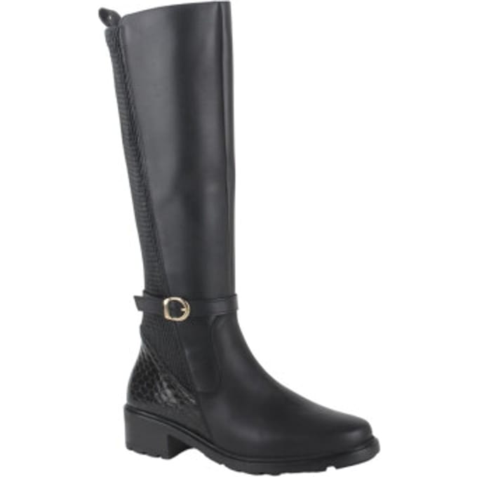 Dames Laarzen Solidus Kinga Schwarz Hk 61016 Zwart - Maat 5½