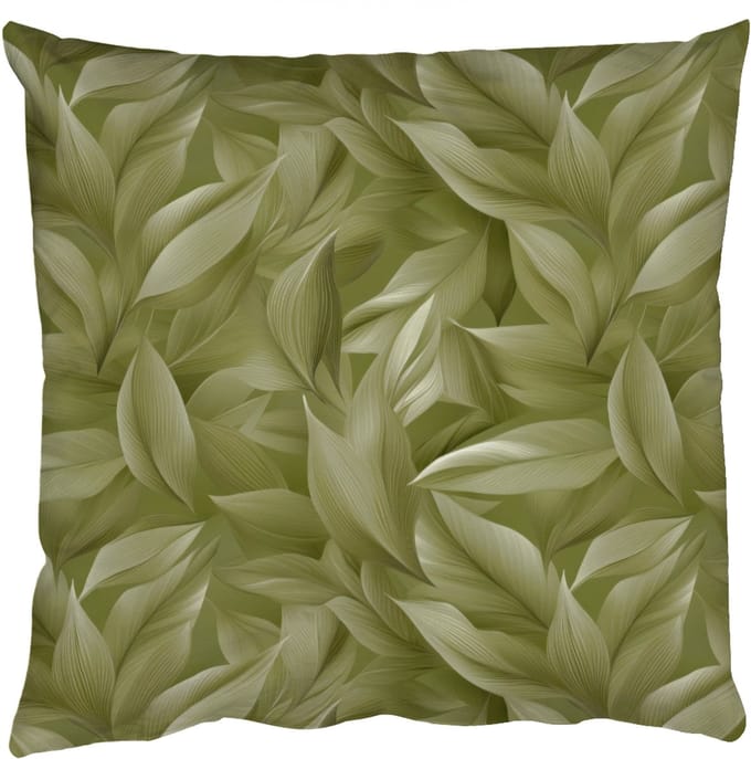 Sierkussens - Kussentjes Woonkamer - 50x50 cm - Bladeren - Modern - Groen
