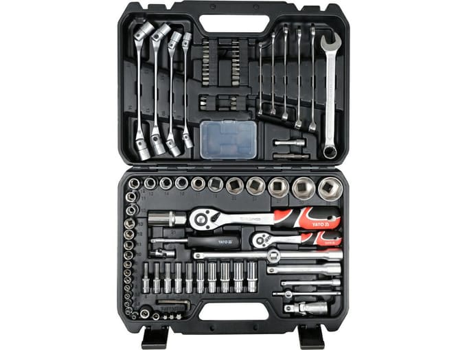 Yato YT-38784 - Dopsleutelset - 93 Delig - AS-DRIVE - Ergonomische Handgrepen