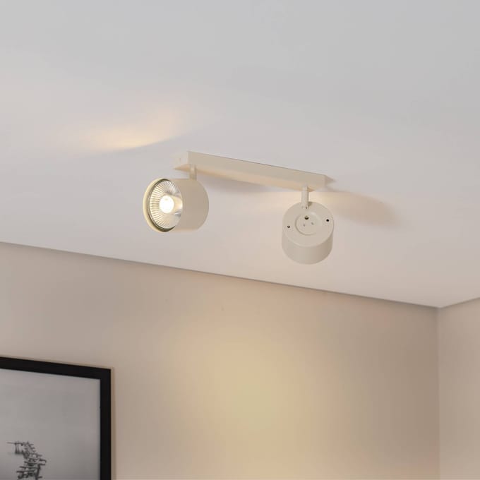 Argon Plafondspot Chloe verstelbaar 2-lamps, beige