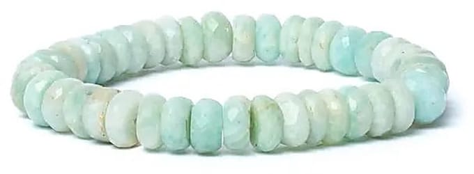 Armband amazoniet facet AA kwaliteit elastisch