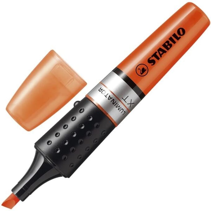 STABILO LUMINATOR - Markeerstift - Extra Grote Inkttank - Oranje - per stuk