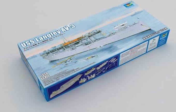 Trumpeter Modelbouwpakket Schepen - 05632 USS Langley AV-3 Ship Plastic - 1:350 - Modelbouw
