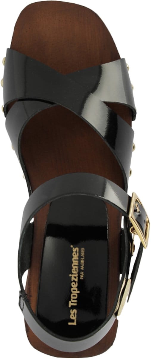 Leren sandalen met hak van Les Paolita
