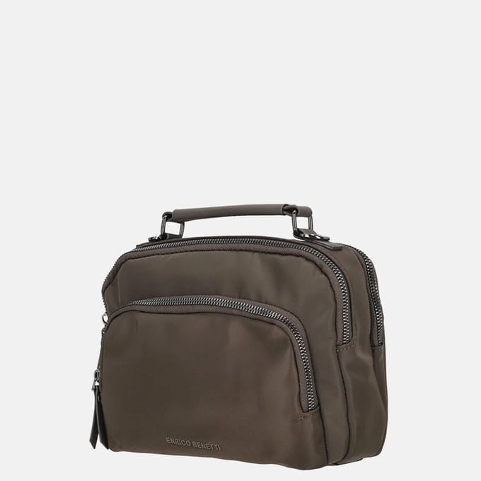 Enrico Benetti Caroline crossbody 3rits donkerbruin