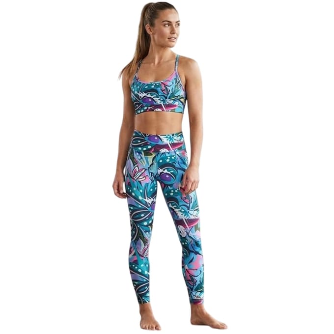 Reebok Abstracte sportbeha voor dames (Blauw/paars)