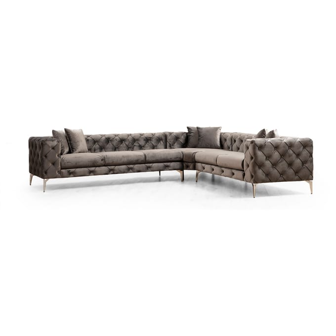 Hoekbank Como links velvet | Atelier Del Sofa