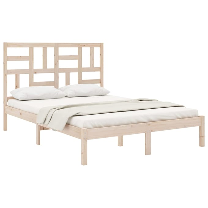 vidaXL - Bedframe - zonder - matras - massief - hout - 160x200 - cm