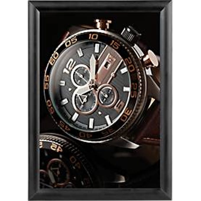 Wissellijst Black Style, incl. materiaal voor wandmontage, PS, A4