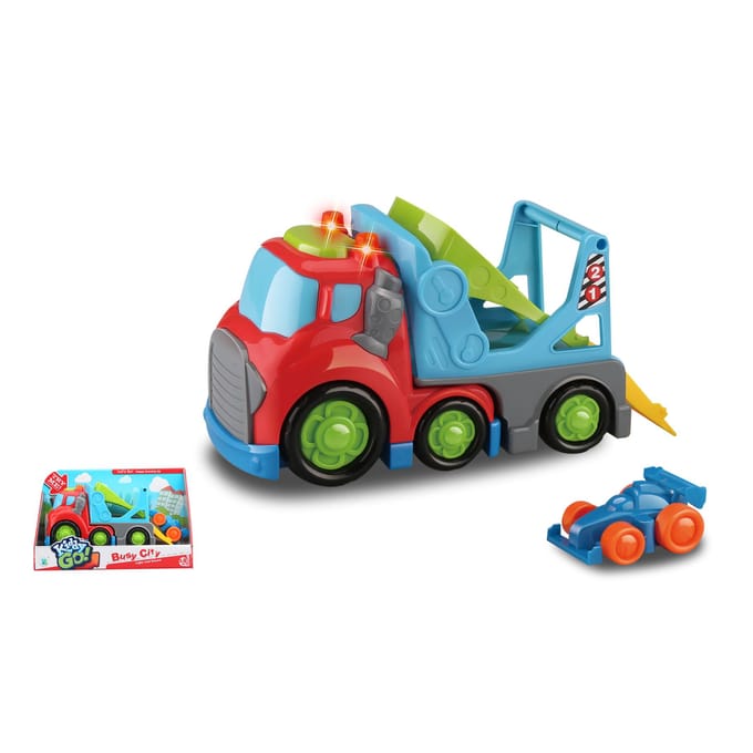 KiddyGo auto transporter speelgoed met licht en geluid - 19,5 cm - multicolor.