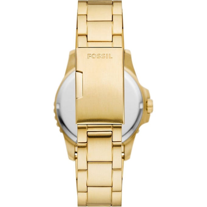 Fossil Fossil Blue Heren Horloge Goudkleurig FS6035