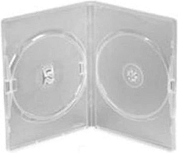 25 x Double Clear DVD Jewel Case with Foil - Network Trading