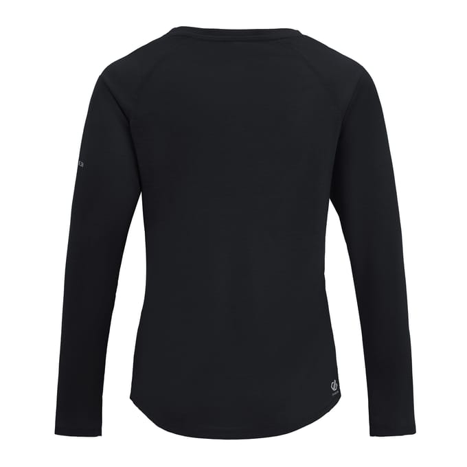 Dare 2B Dames Serenity Lange Mouwen T-shirt (Zwart)