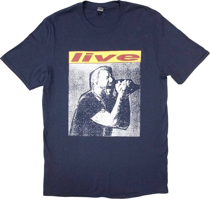 Post Malone - Live In Concert Heren T-shirt - M - Blauw