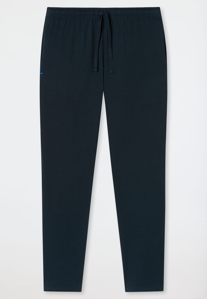 Schiesser Lange broek Mix + Relax - Heren Pyjamabroek - donkerbauw
