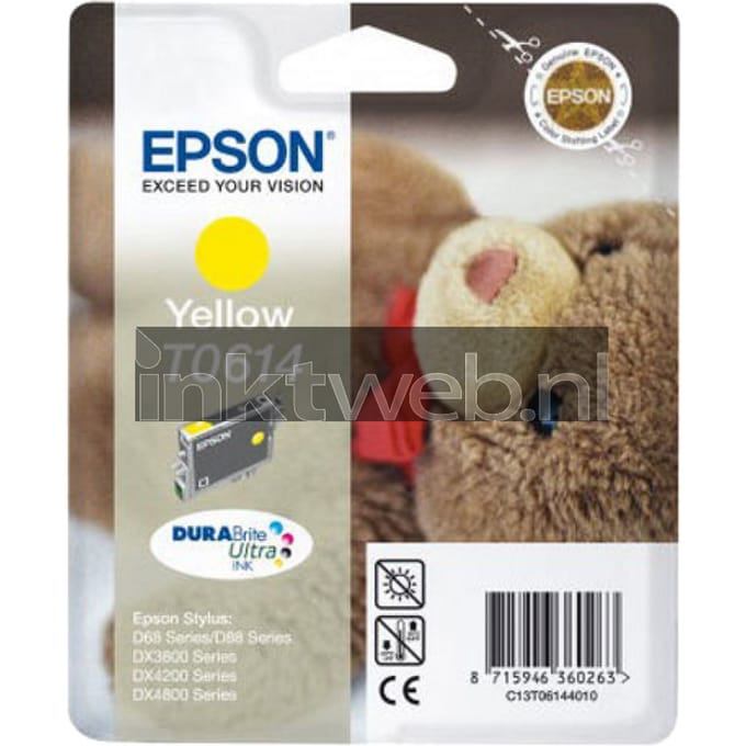 Epson T061 (C13T061440) Inktcartridge Geel