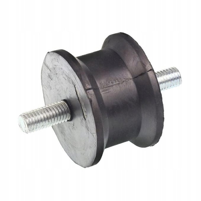 rubber buffer m10 55x35mm - demper - 2 bouten - trillingen demper - radiator